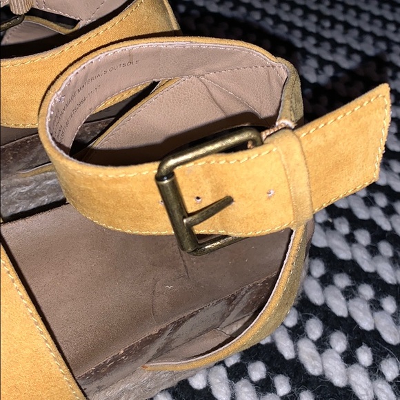 Suede Yellow Espadrilles - Picture 2 of 3